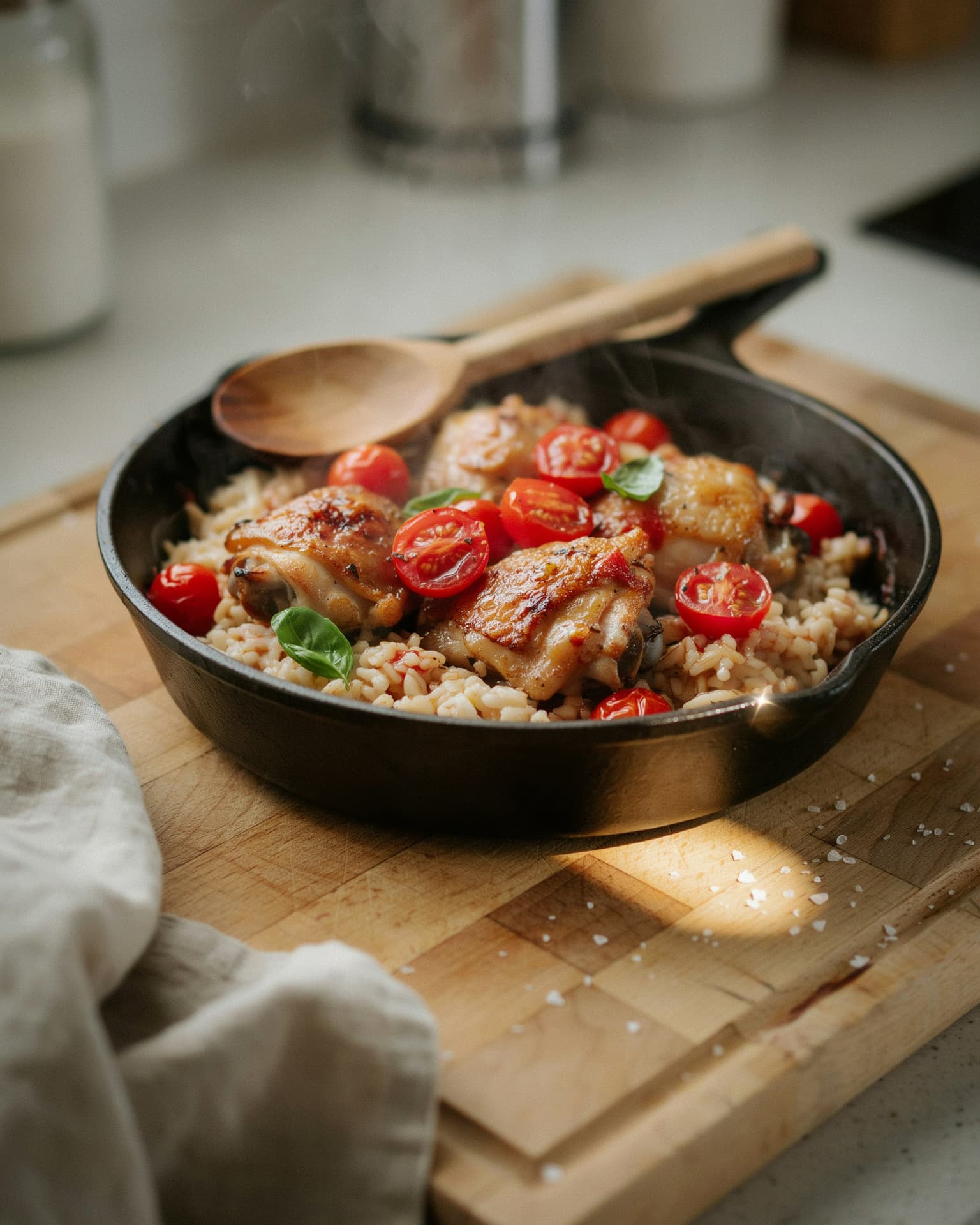Easy Meal Ideas for Two: One-Pan Chicken and Tomato Rice