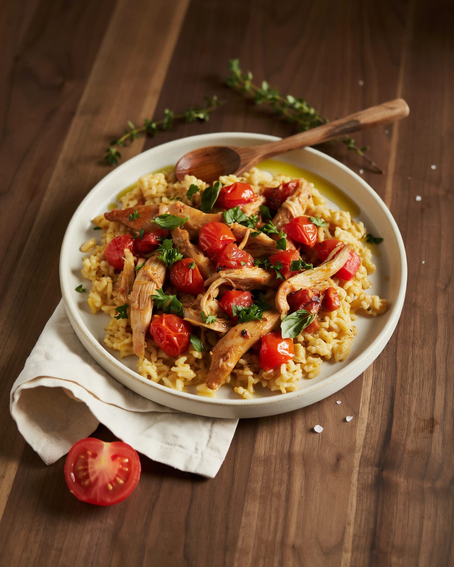 Crockpot Recipes for Two: Slow Cooker Chicken & Tomato Rice