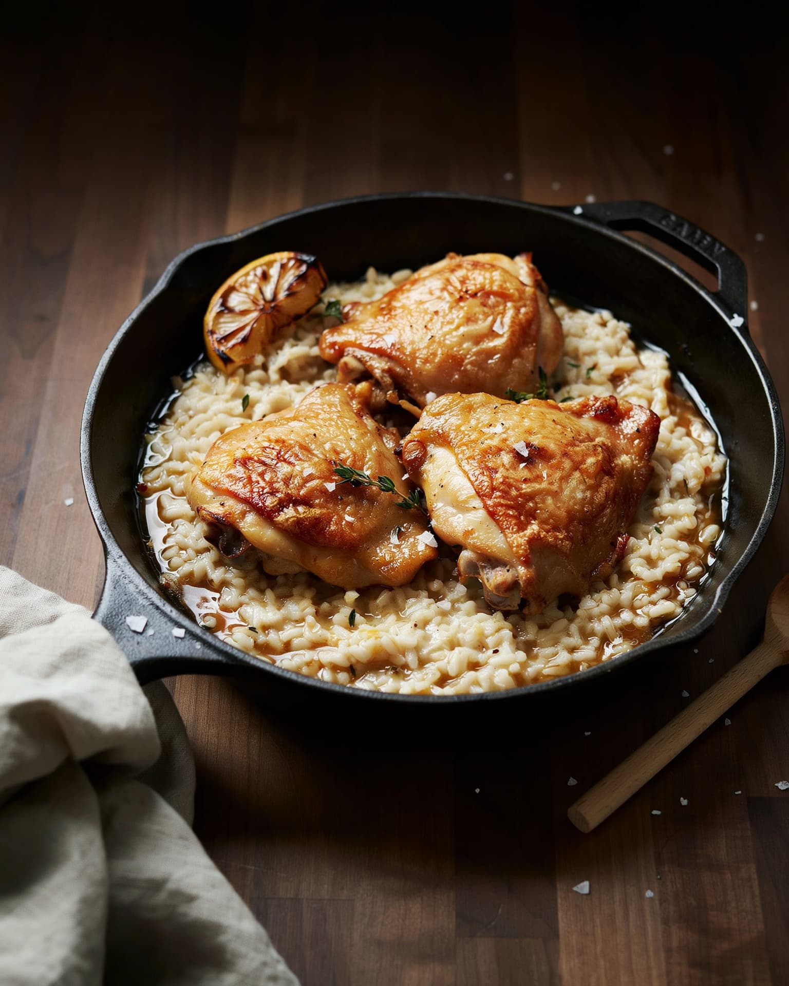One-Pan Chicken and Rice for Two (Ready in About 40 Minutes)