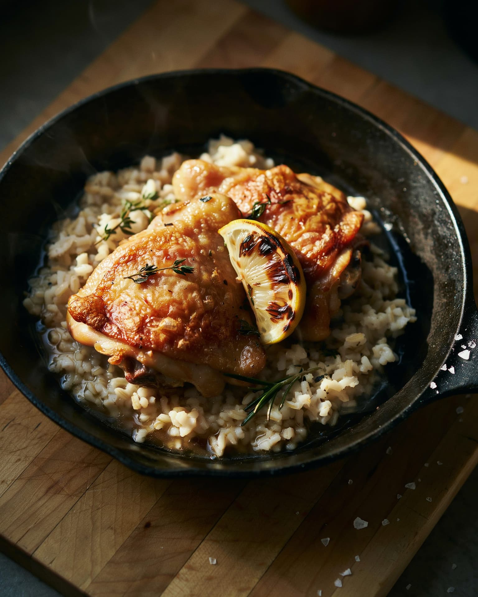 One-Pan Chicken and Rice for Two That Actually Tastes Like Dinner