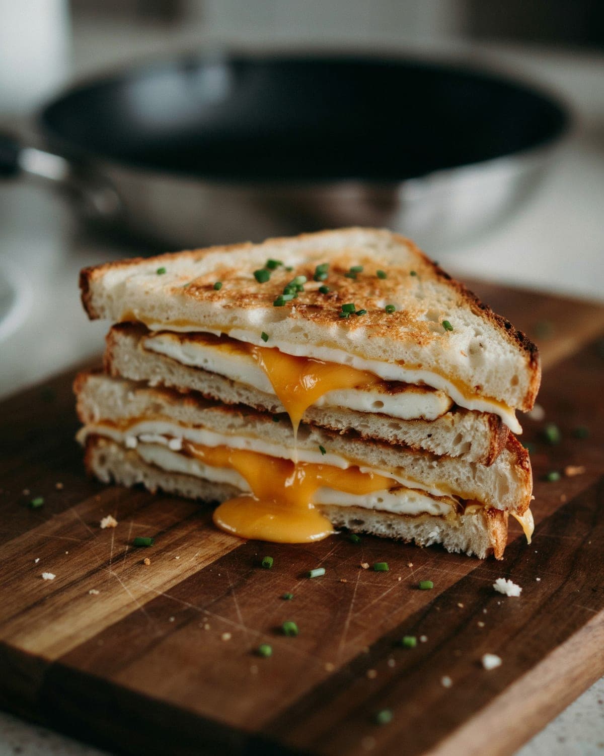 17-Minute One Pan Breakfast Sandwich for Two