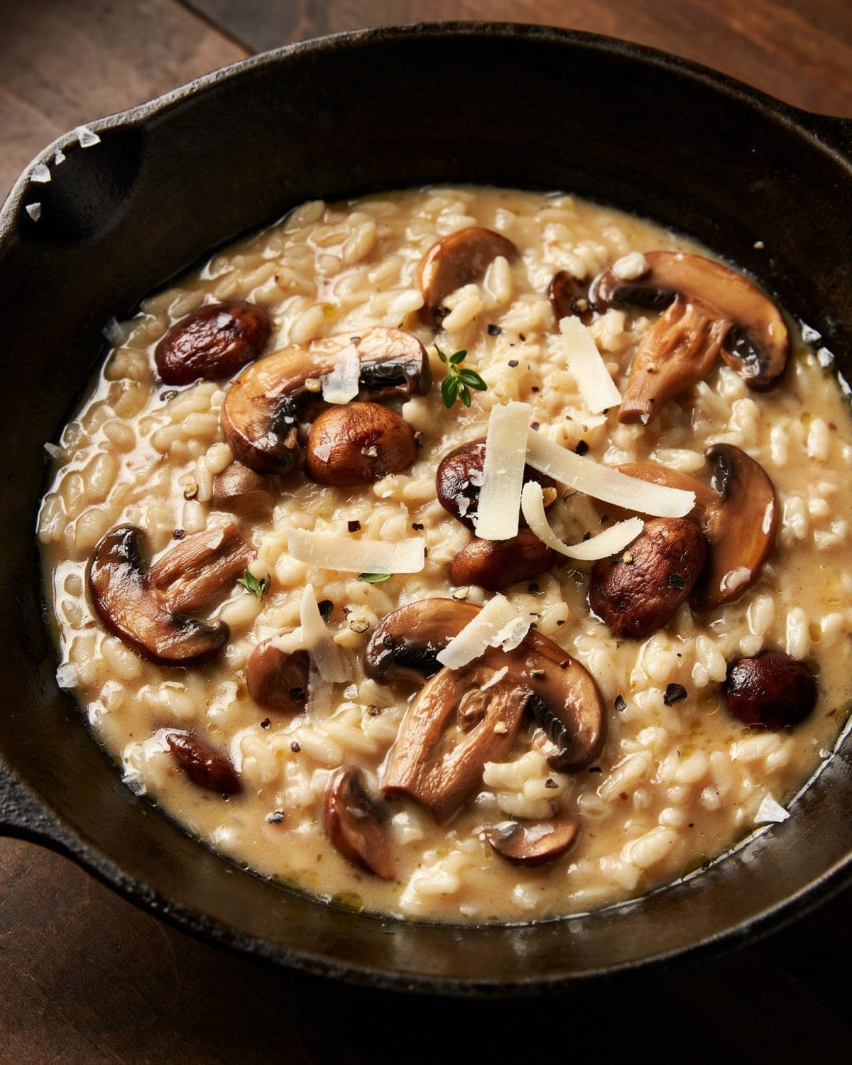 Mushroom Risotto for Two in 40 Minutes