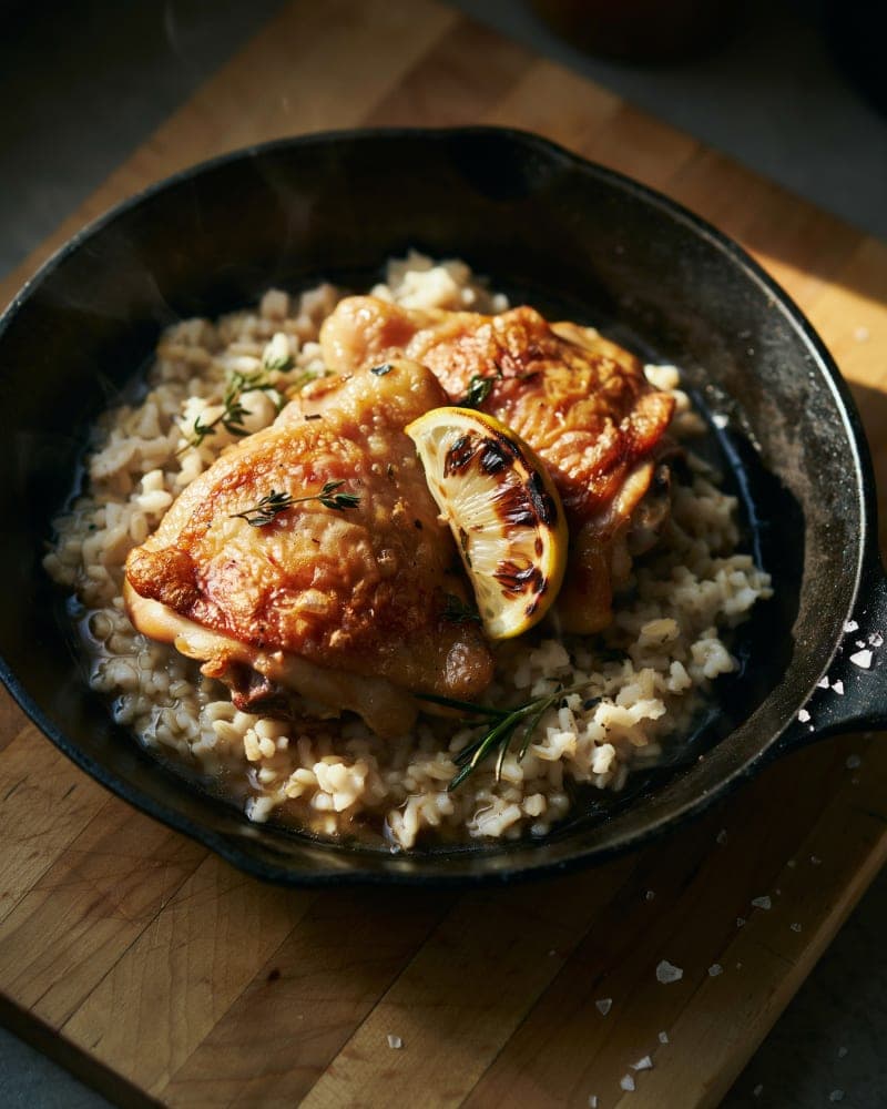 One-Pan Chicken and Rice for Two That Actually Tastes Like Dinner